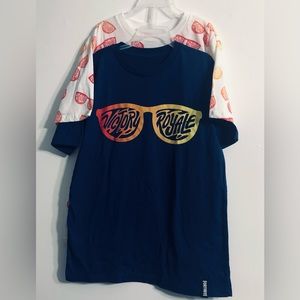 Fortnite boy’s 2PK Shirts Victory Royale graphic pull over crewneck . L(10-12)